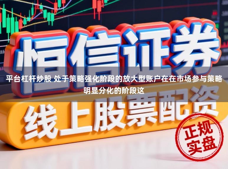 平臺杠桿炒股 處于策略強化階段的放大型賬戶在在市場參與策略明顯分化的階段這